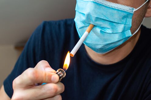 Rauchen wird nicht empfohlen, bevor Blut zur Analyse gespendet wird